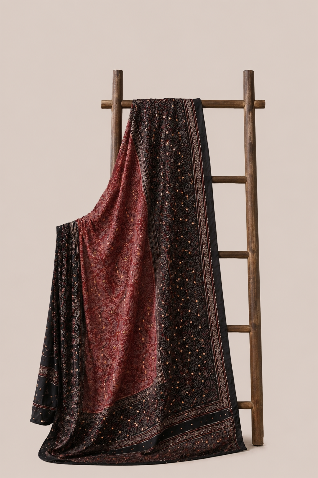 Silk Ajrak Shawl 01