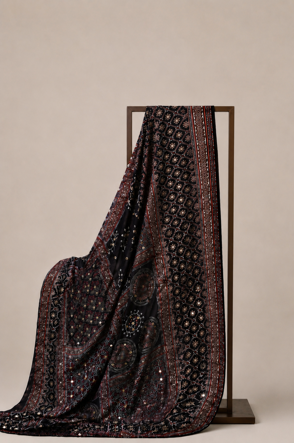 Silk Ajrak Shawl 03