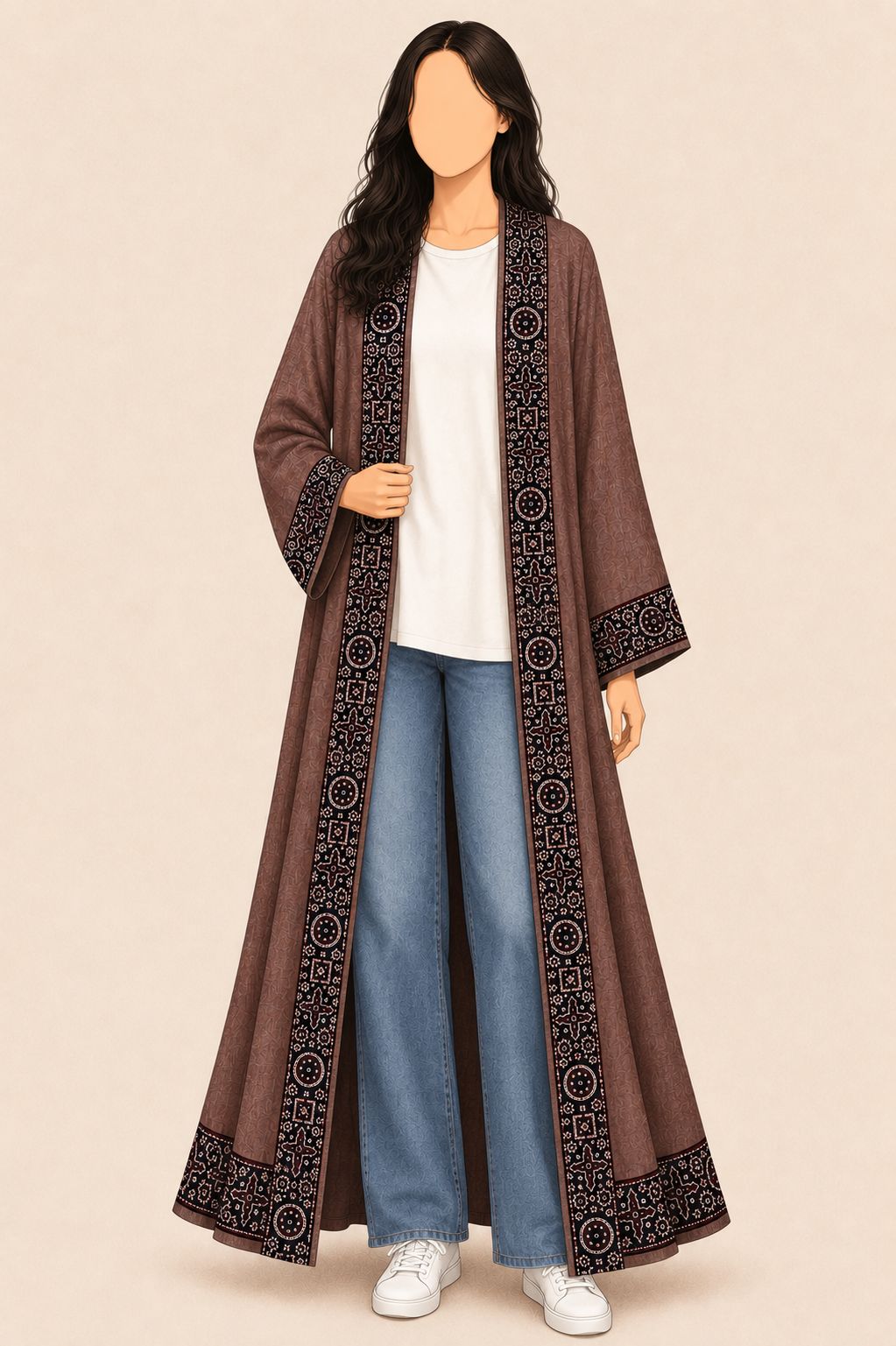 The Ajrak Heritage Abaya