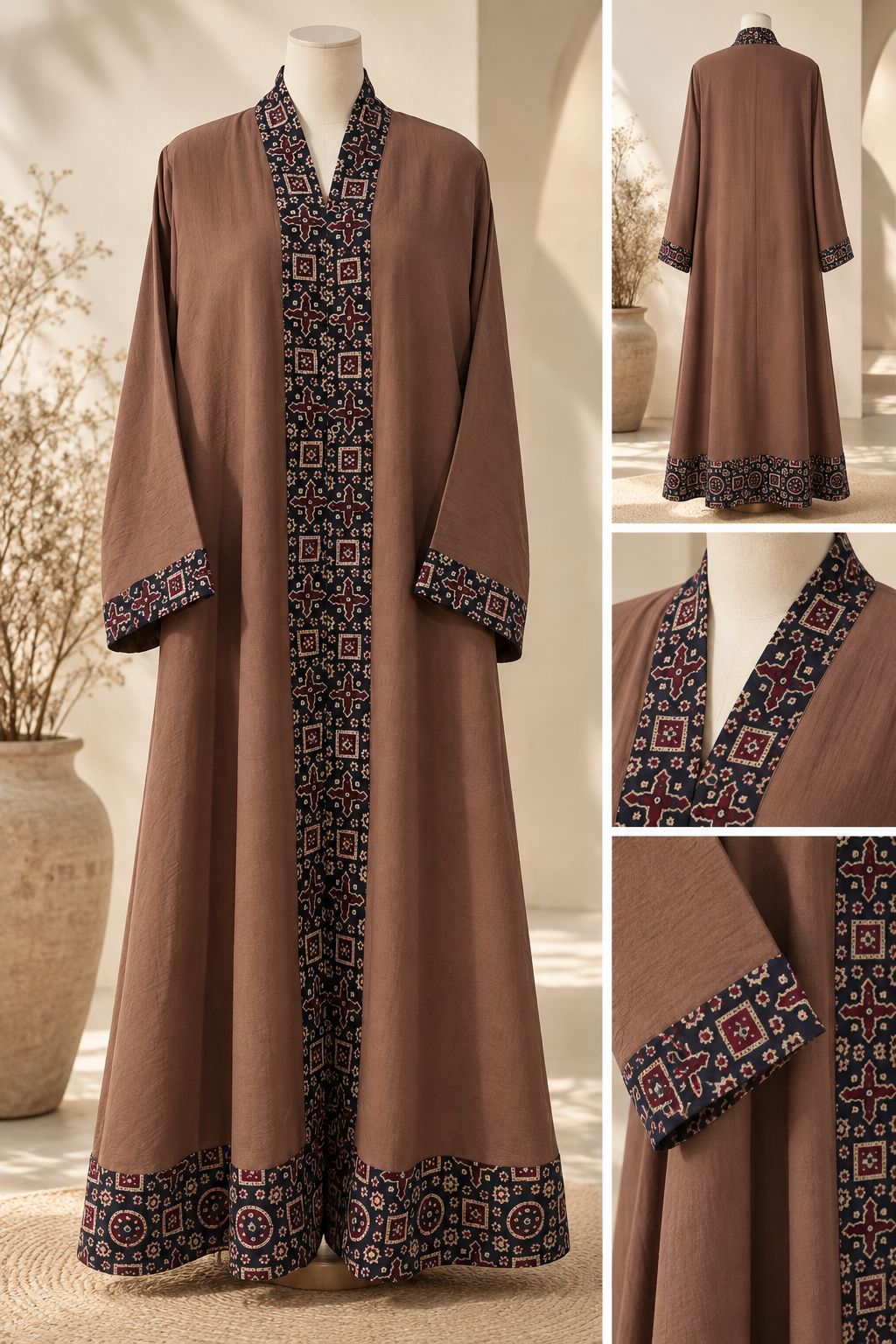 The Ajrak Heritage Abaya