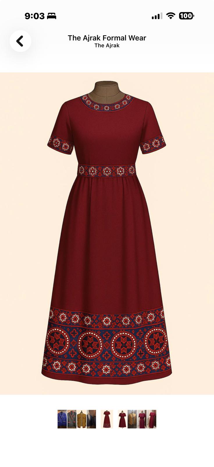 The Ajrak Formal Wear
