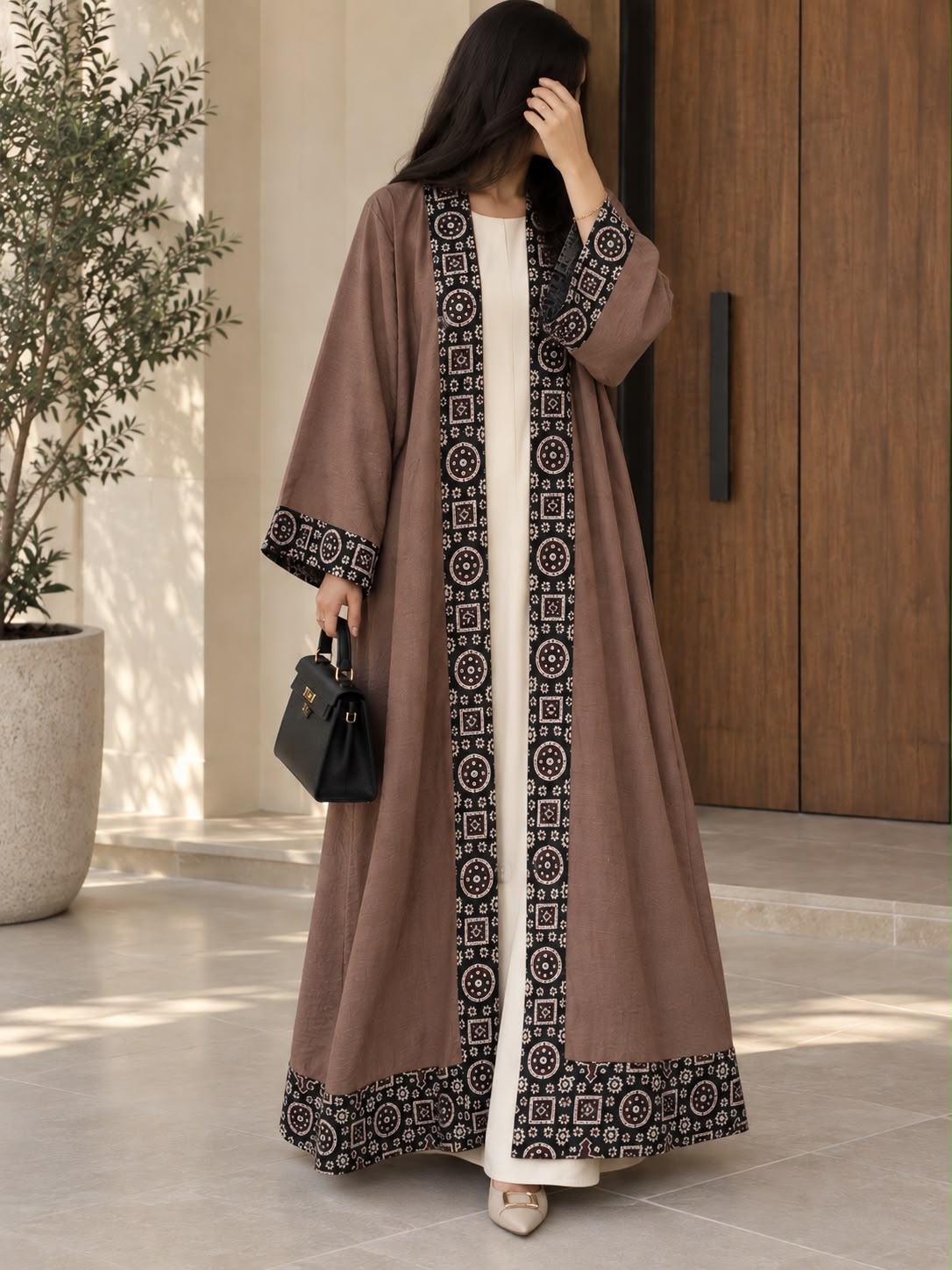 The Ajrak Heritage Abaya