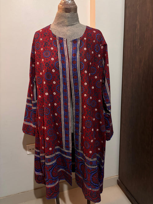Ajrak Cardigan